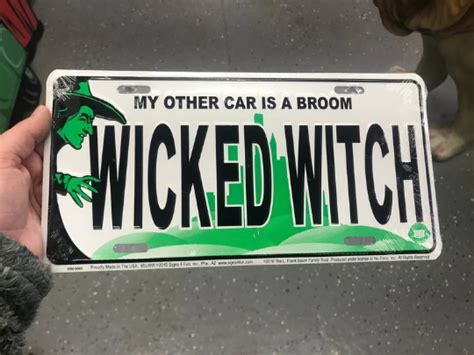 Witch license plate
